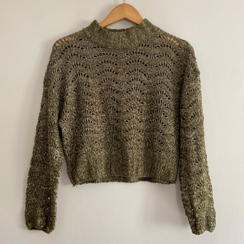 Urban Outfitters Pointelle Oversized Sweater Women Size XS